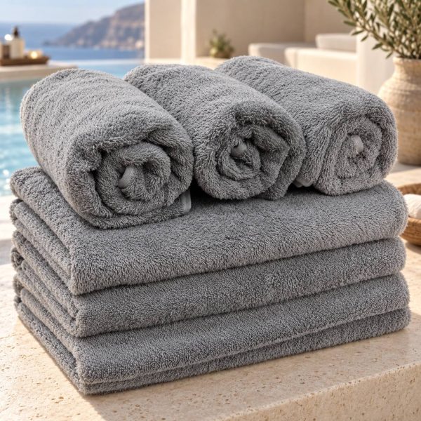 Γκρι Πετσέτα Ξενοδοχείου VAT – 100% Aegean Cotton