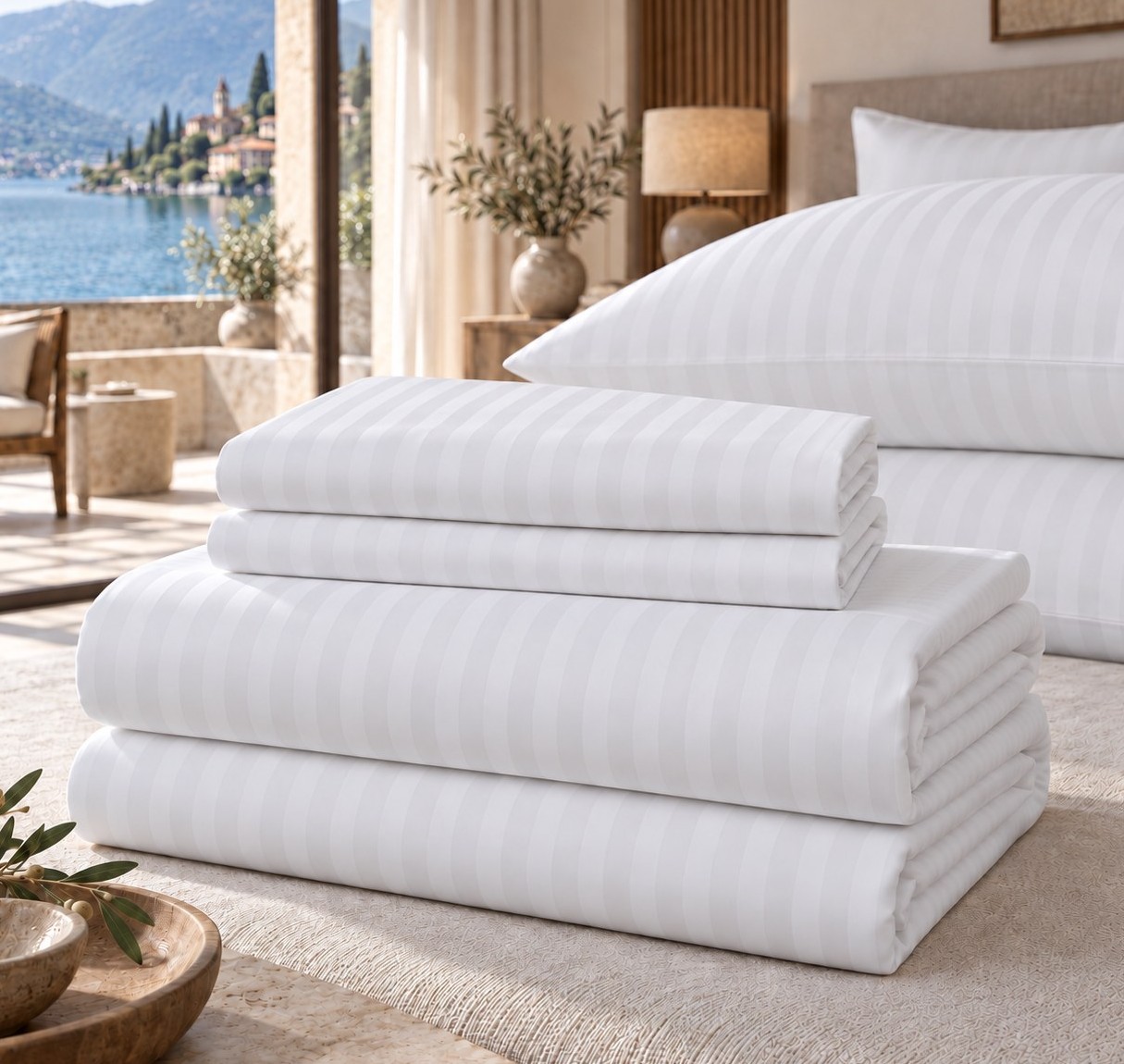 sentoni satin stripe 1cm hotel